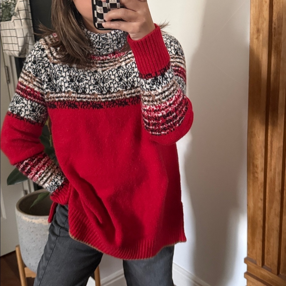 Anthropologie X Moth Wool Blend Nordic Striped Sweater. Size SP